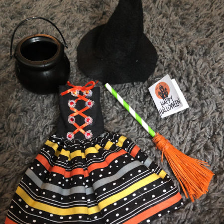 elf witch outfit for dolls Halloween