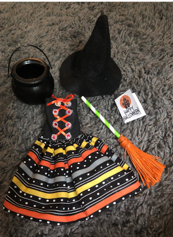 elf witch outfit for dolls Halloween