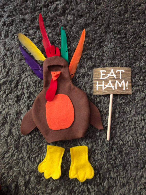 turkey suit elf doll costume