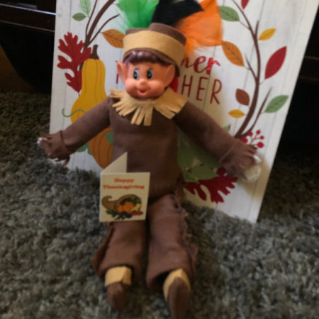 boy elf doll thanksgiving native American