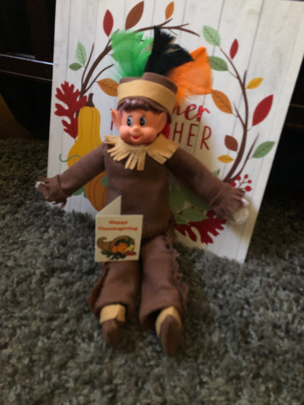 boy elf doll thanksgiving native American