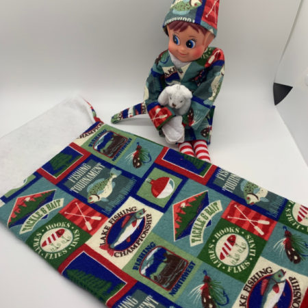 sleeping bag and robe for elf doll